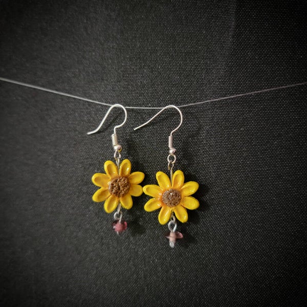 sunflower earrings