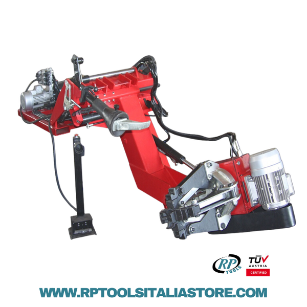 SMONTAGOMME AUTOMATICO PER CAMION 400V (2 GRADINI) 13-26 POLLICI CON TELECOMANDO PER USO MOBILE SU FURGONI RP-R-U291P