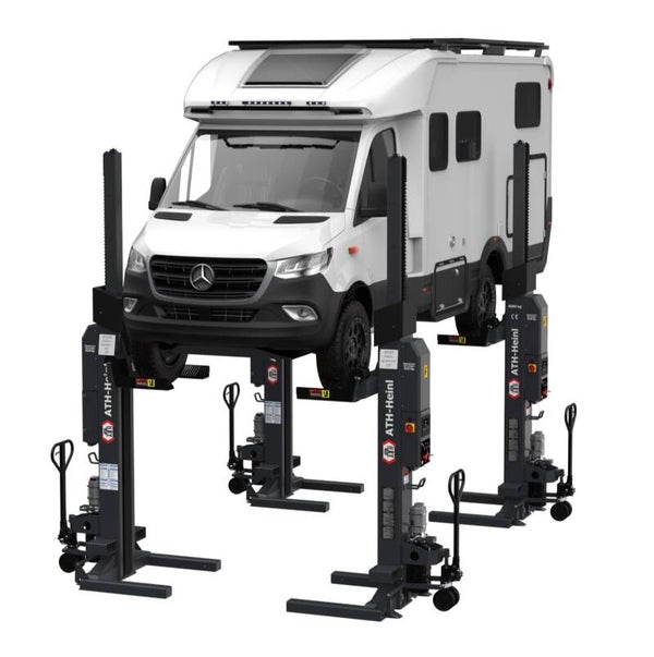 SOLLEVATORE A COLONNE MOBILI PER CAMPER E FURGONI DA 16000 Kg ( 4 Tn a colonna )
