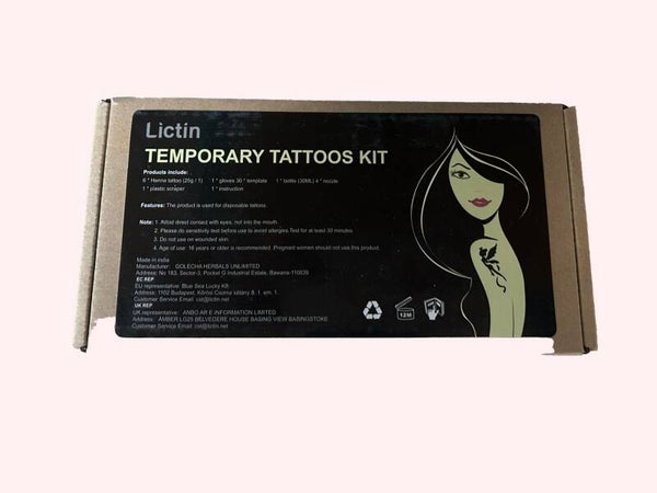 Temporäre Tattoos kit
