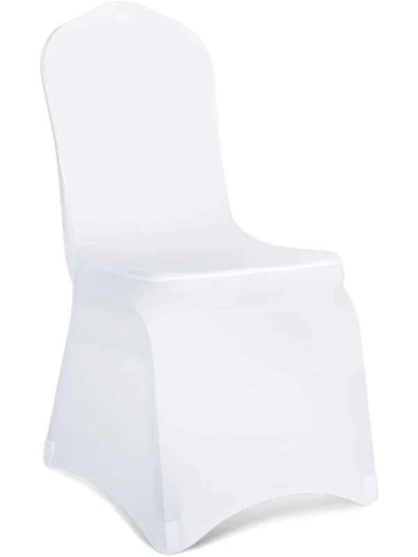 Housse de chaise en lycra blanc