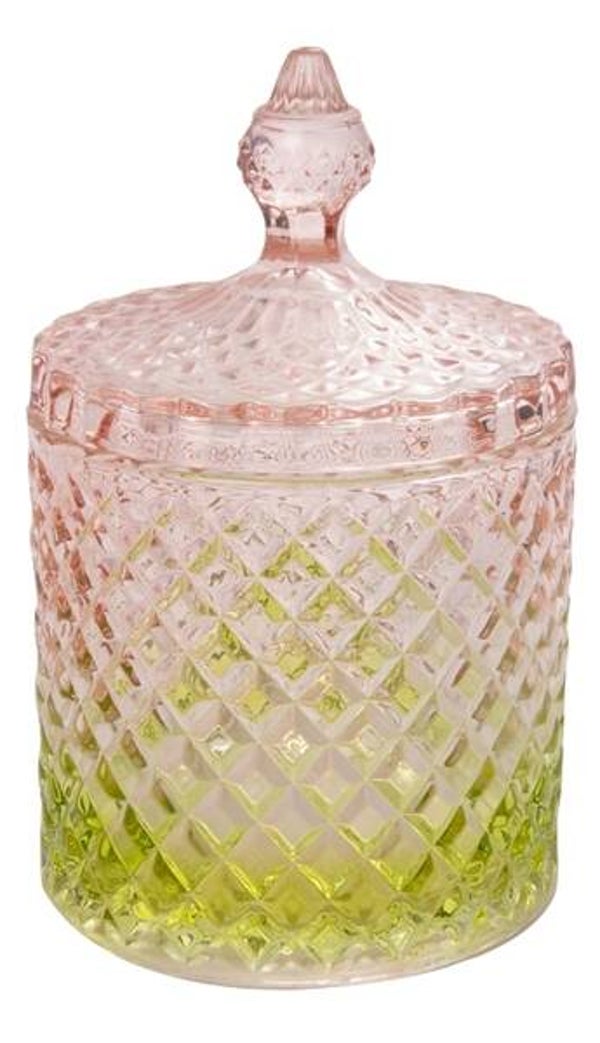 Bonbonniere  glas lime rose