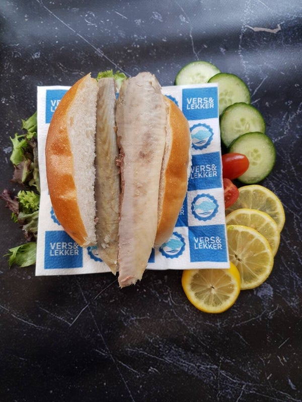 Broodje gerookte Makreelfilet