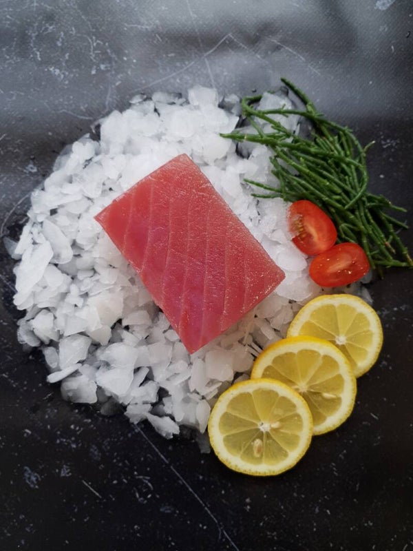 Tonijn Yellofin Saku shashimi kwaliteit ca 150 gram