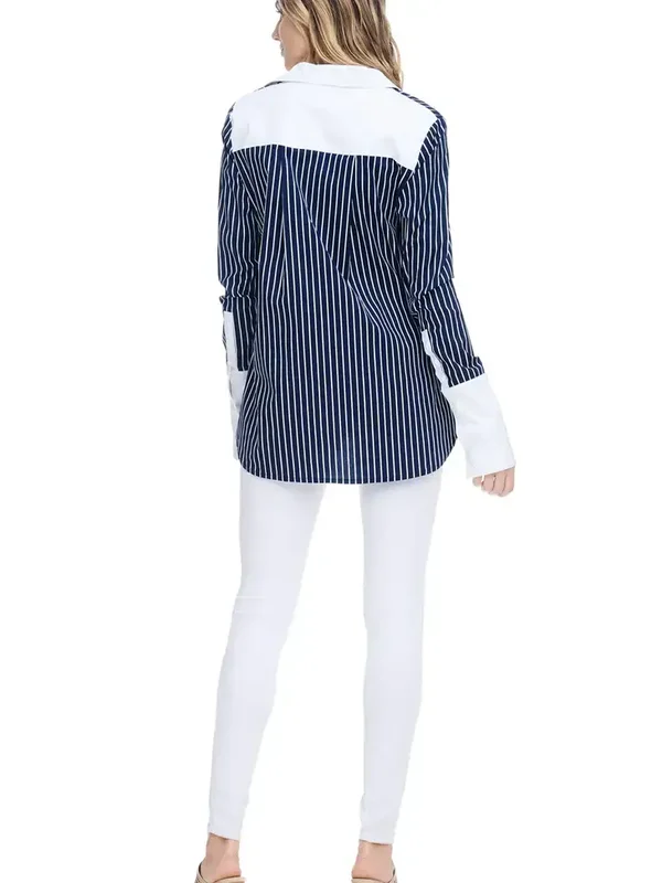 Pinstripe bottom down top