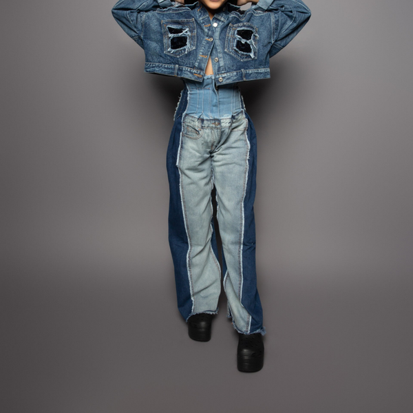 Sequin Jacket and Jean Set