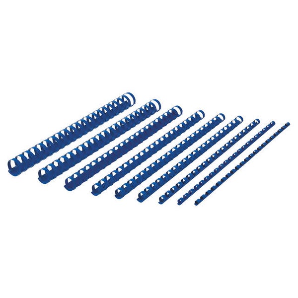 Bindrug 6mm 21rings A4 blauw 100 stuks