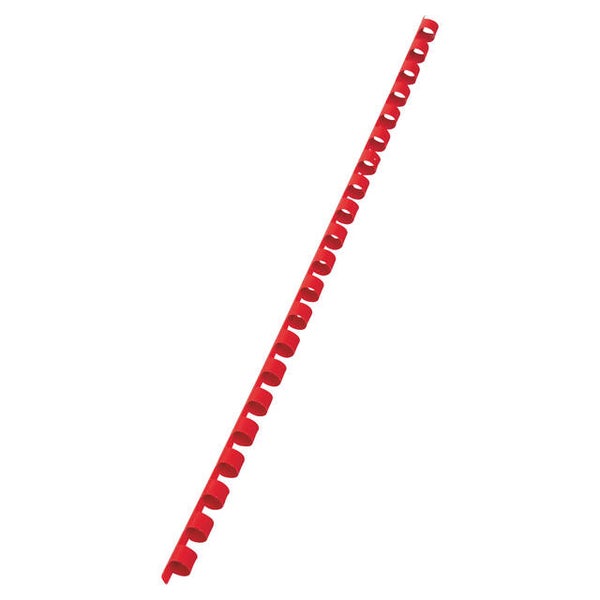 Bindrug 6mm 21rings A4 rood 100 stuks