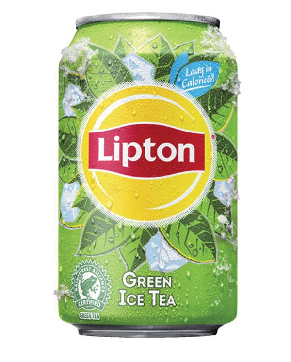 Frisdrank Lipton Ice Tea green blik 330ml, tray 24 blikjes