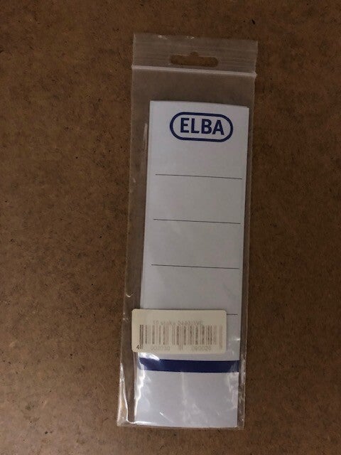 Elba ordnerrug etiket