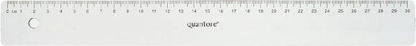 Liniaal Quantore 30cm kunststof transparant