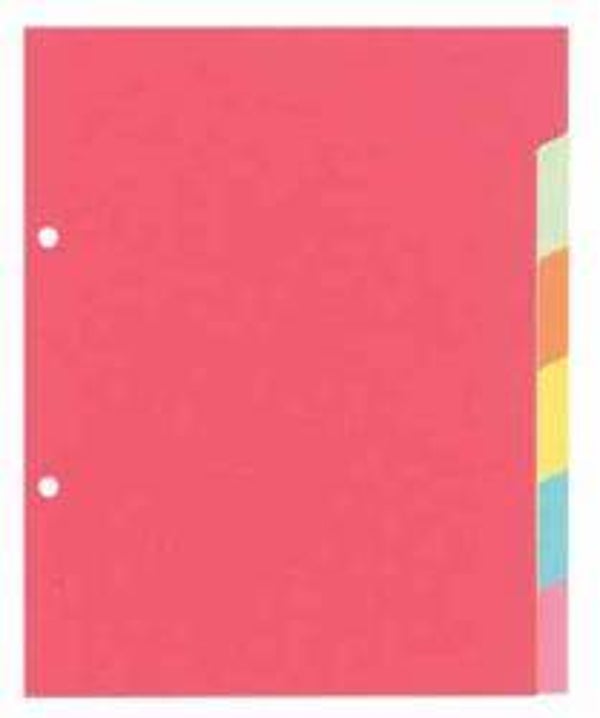 Tabbladen A5 karton 6 tabs