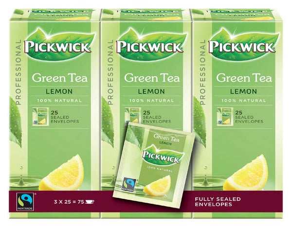Thee Pickwick Fair Trade Green Lemon 25x1.5gr