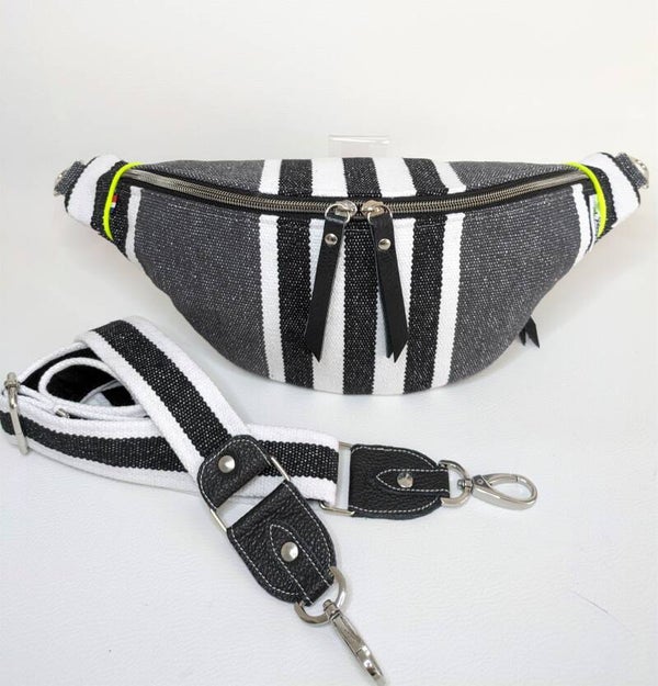 Banane RELAX tirettes cuir noir