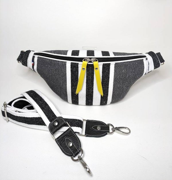 Banane RELAX tirettes cuir jaune