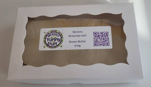 Banana Brownies with Brown Butter Icing