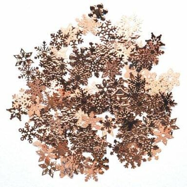 Metallic snowflake mix