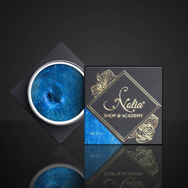 High Cover Gel HC312- SPARKLY COBALT