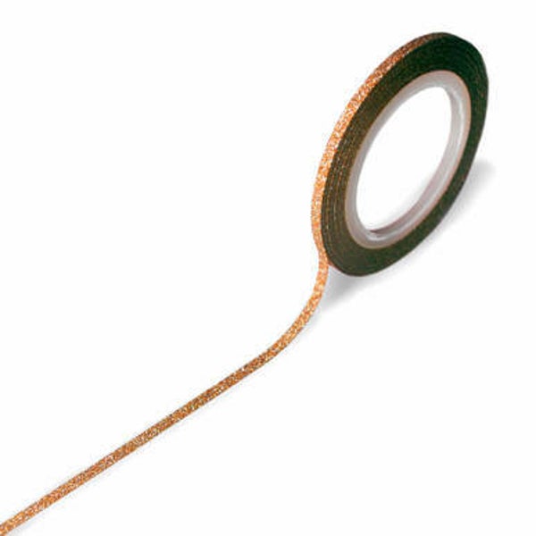 Decoratief lint 2mm - glitter brons