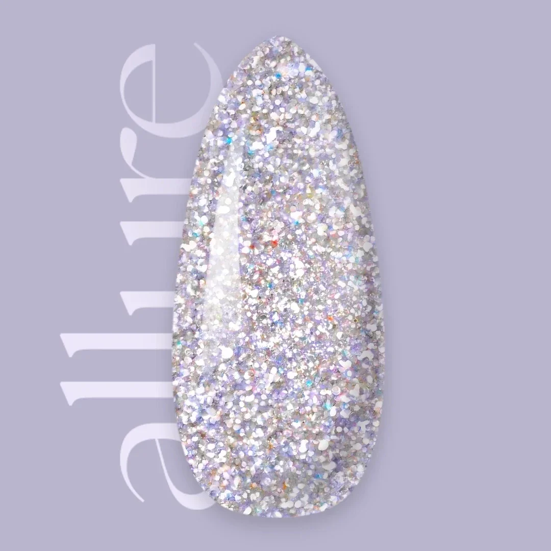 Allure Paars premium semi-permanente nagellak met glitter G001 - Delight