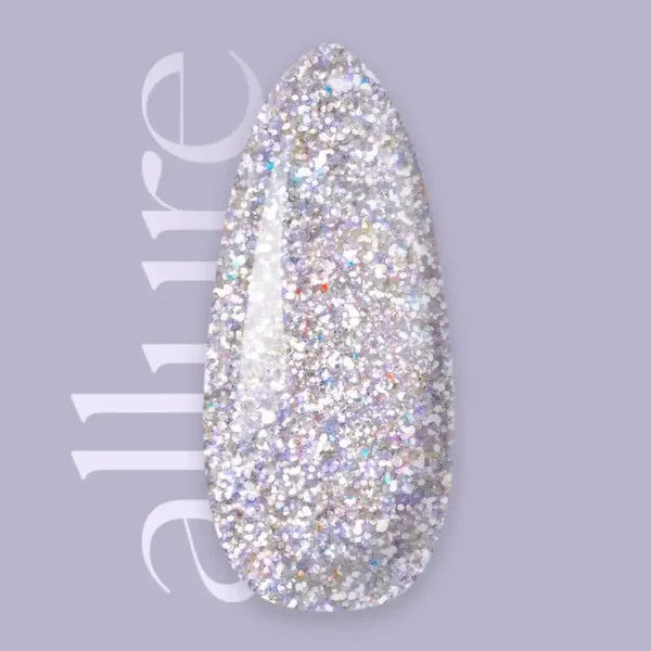 Allure Paarse premium semi-permanente nagellak met glitter G001 - Delight