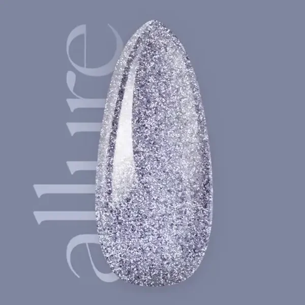 Allure Staal Grijze Refecterende premium semi-permanente nagellak R163 - Ice Storm