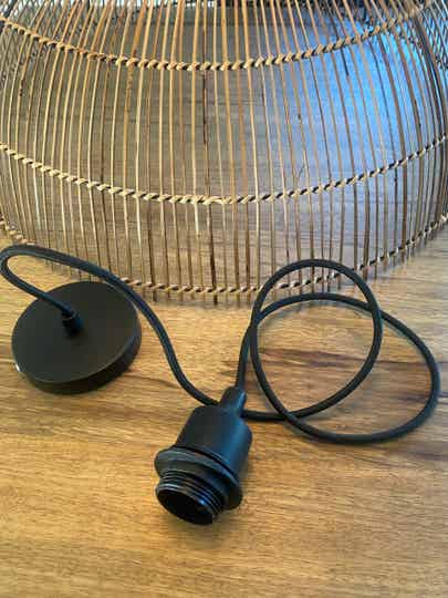 Pendel zwart voor een hanglamp