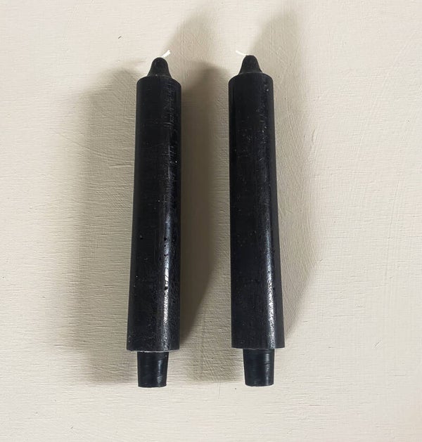 Kaarsen zwart 4 * 25 cm (2 st)