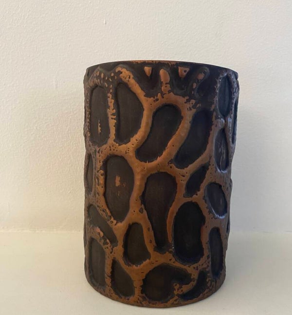 Windlicht glas bruin