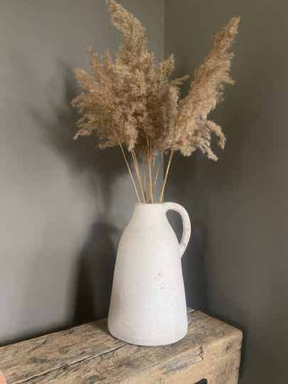 Vaas terra cotta met oor