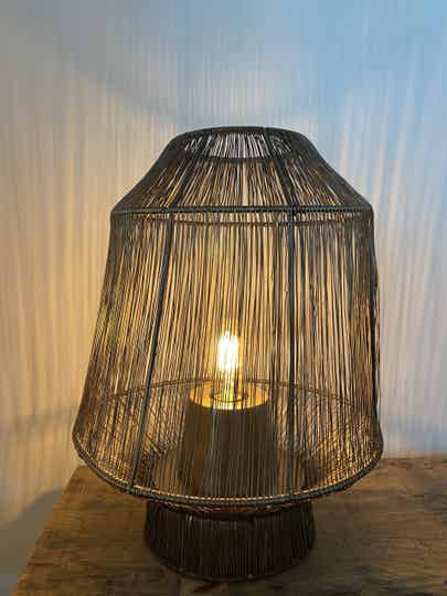 Tafellamp 30*38 Antiek - Brons Draad