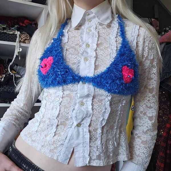 Fluffy Bikini HEARTS