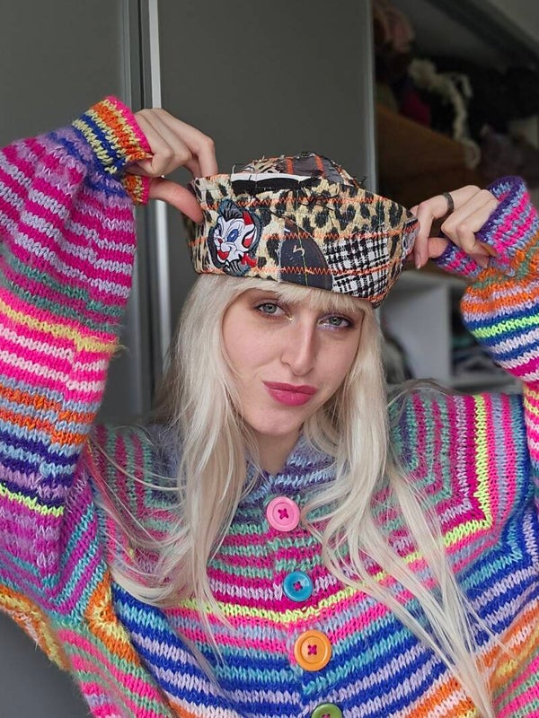 Patchwork Sailorhat 'Pinup Kitty'