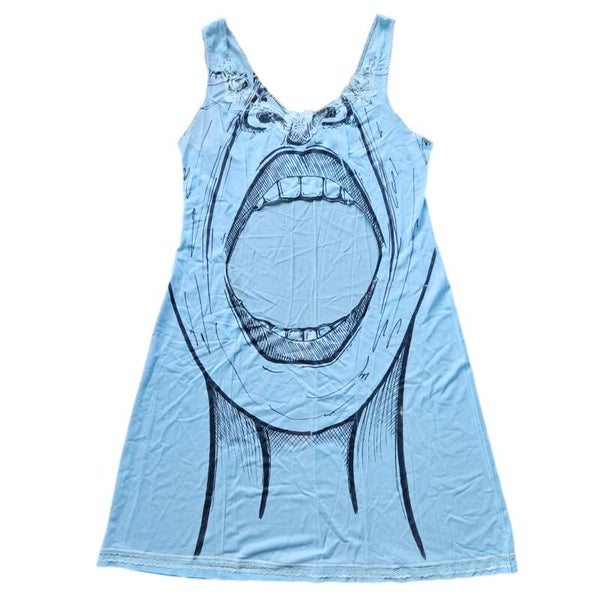 Screaming slipdress blue