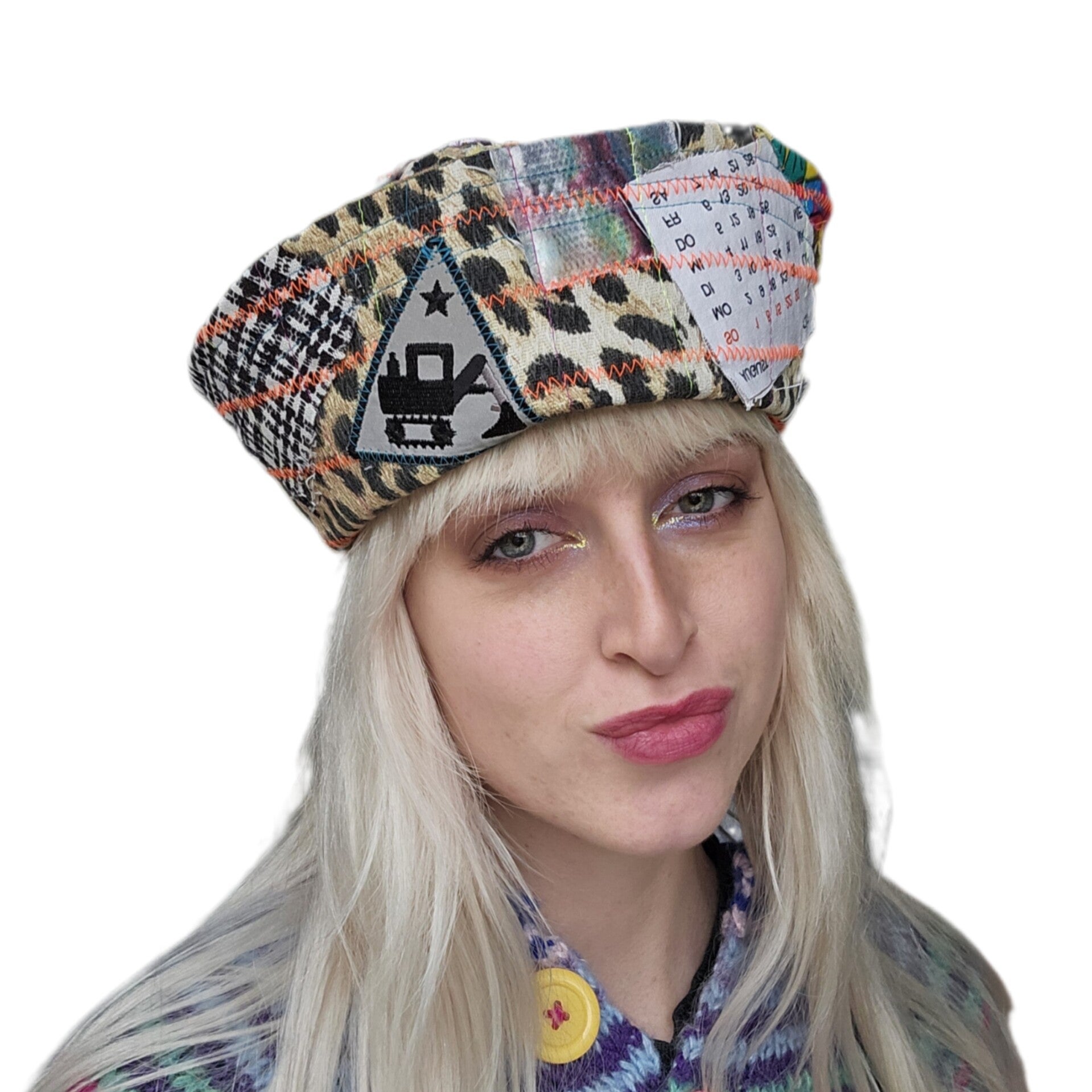 Patchwork Sailorhat 'Road Work Ahead'