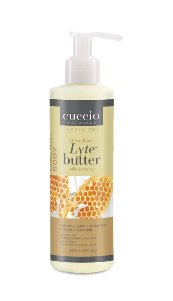 Lyte Butter Ultra Sheer Latte e Miele – Crema Idratante Corpo 24h | Cuccio Naturale
