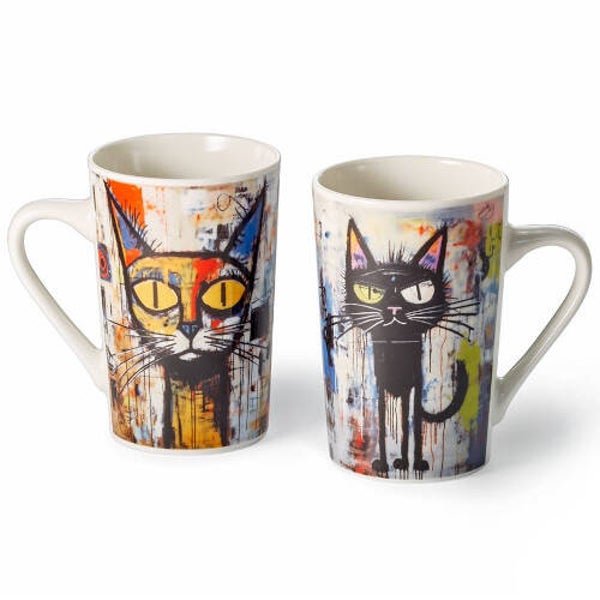 Taza stormy, porcelana 0,35 l., 2 modelos