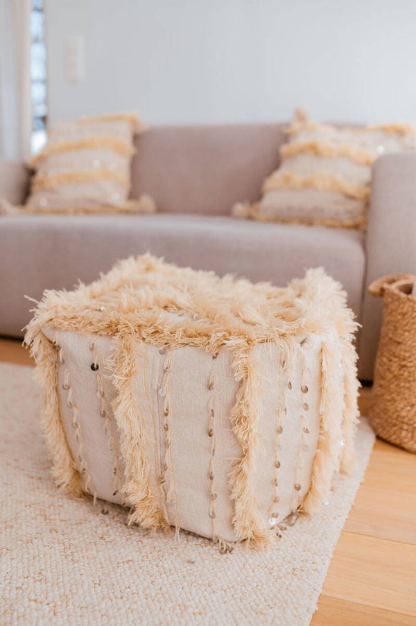 Pouf beige