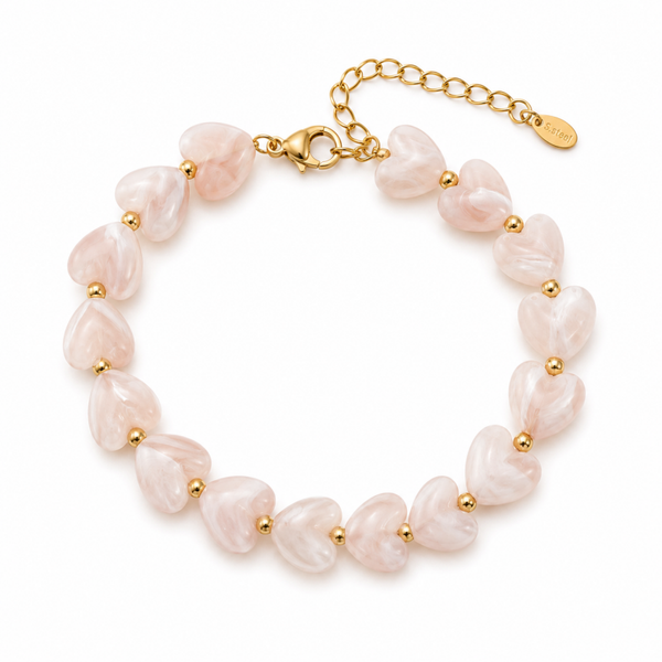 Blush Heart Armband 🌸