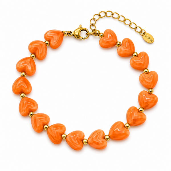 Coral Heart Armband