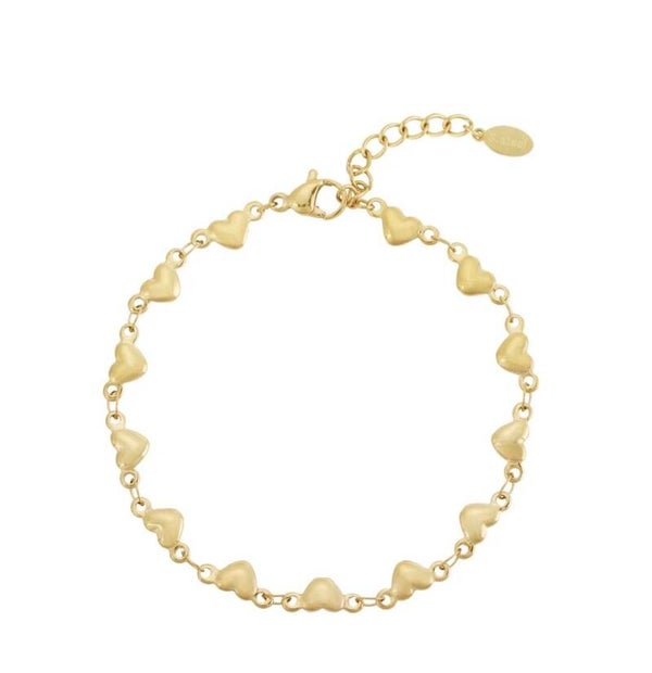Golden Hearts Armband