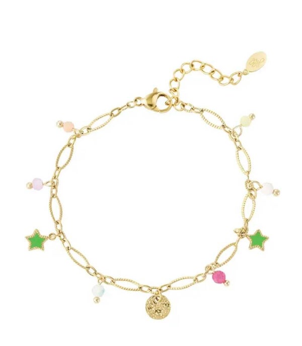 Colorful star armband