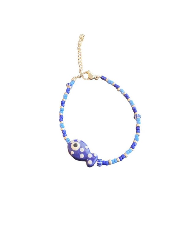 Fish Blue armband