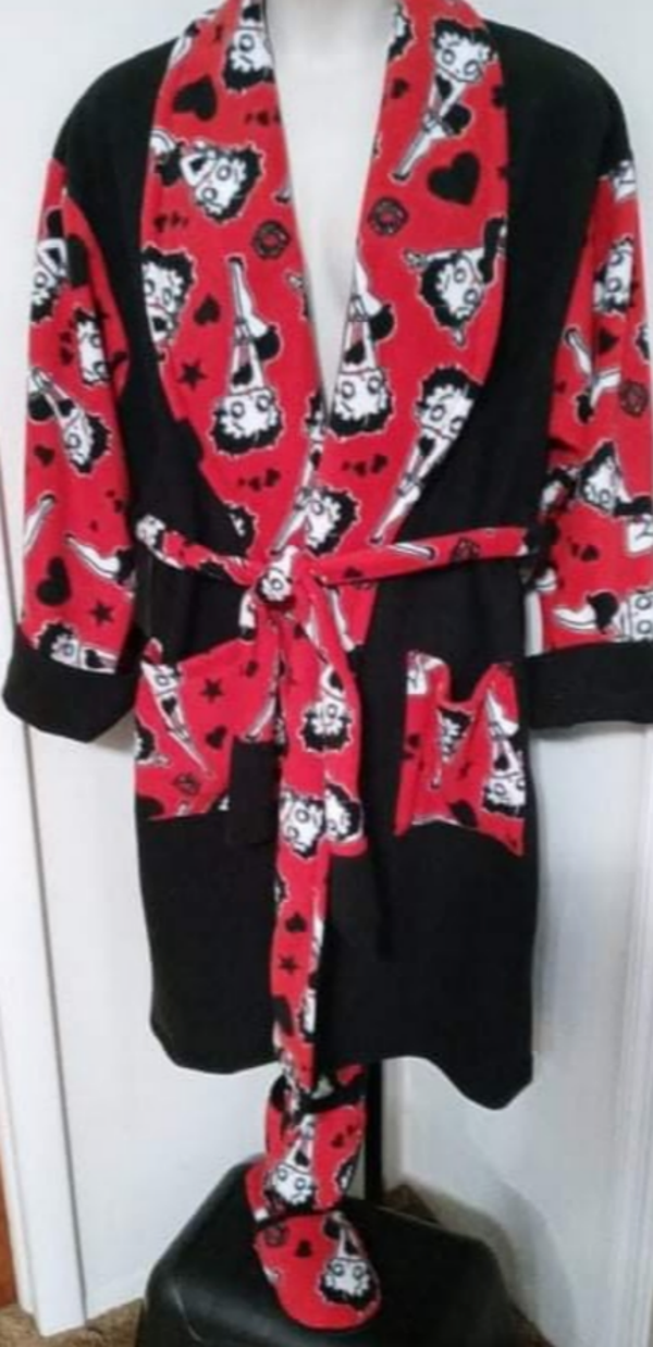 Betty Boop Robe/Slipper Set