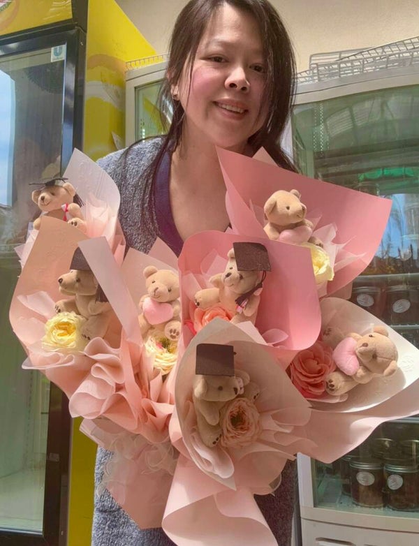 Graduation bouquet with Bear from $35