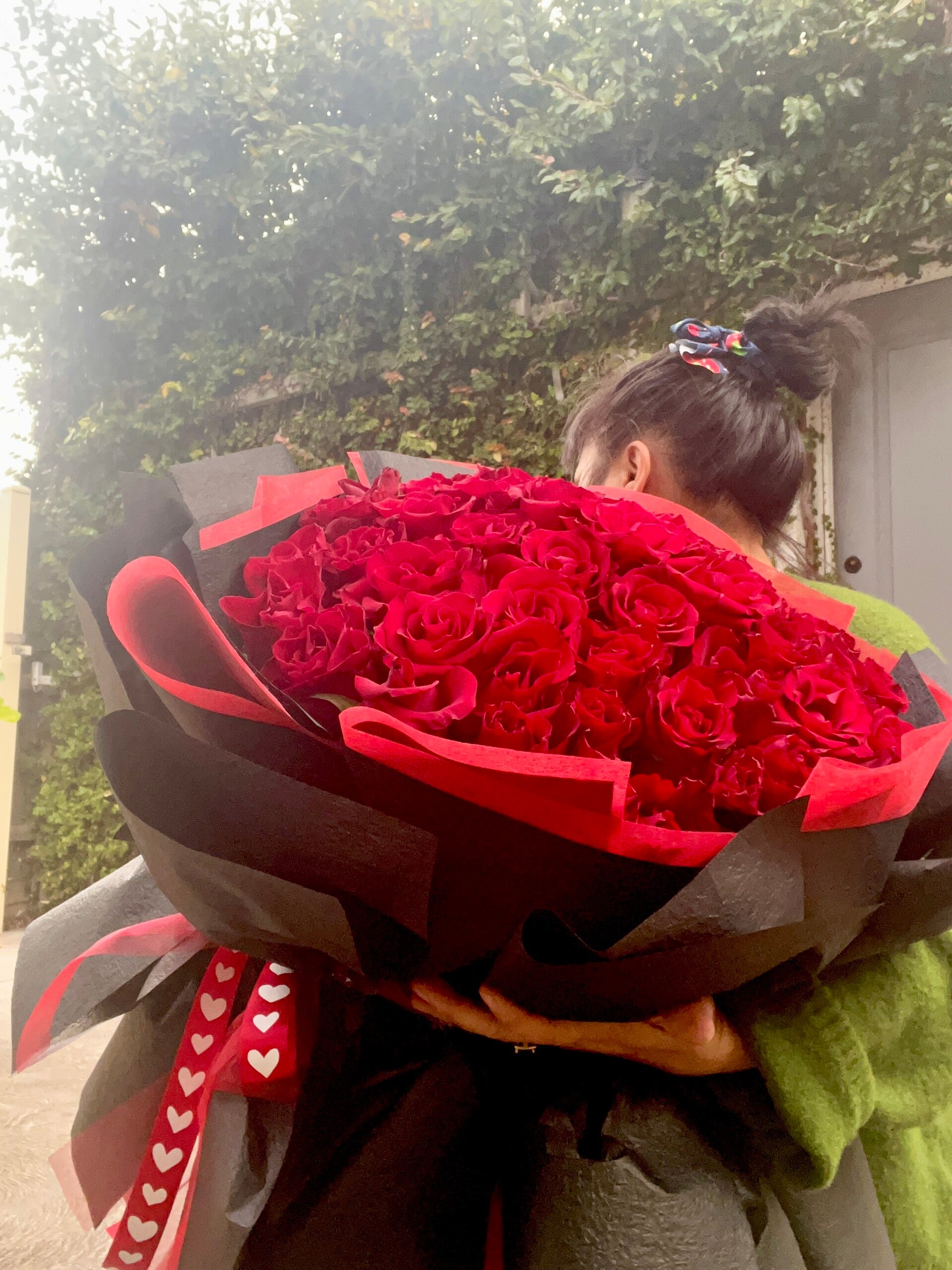 Lovebird Bouquet (50 premium roses)