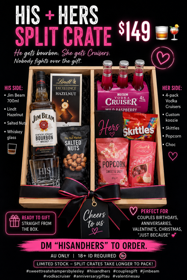 HIS + HERS SPLIT CRATE* 🥃🍹💕