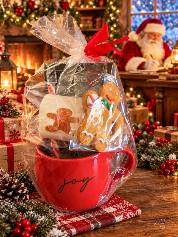 *❤️🎄 JOY and  BELIEVE MUG HAMPERS - ONLY $17 EACH! 🎄❤️*