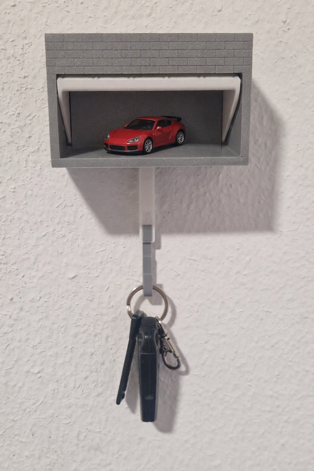 Colgador de Llaves Decorativo con diseño de garaje