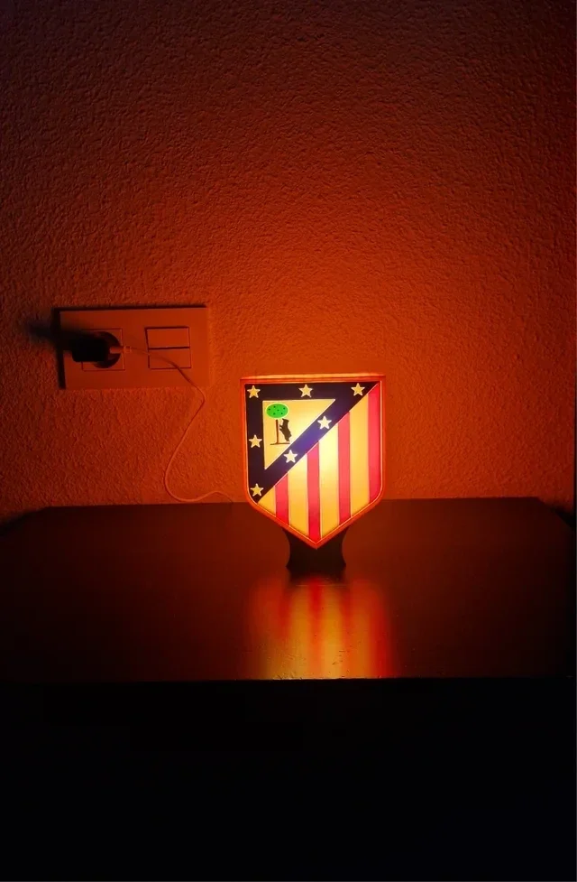Lámpara Escudo Atlético de Madrid
